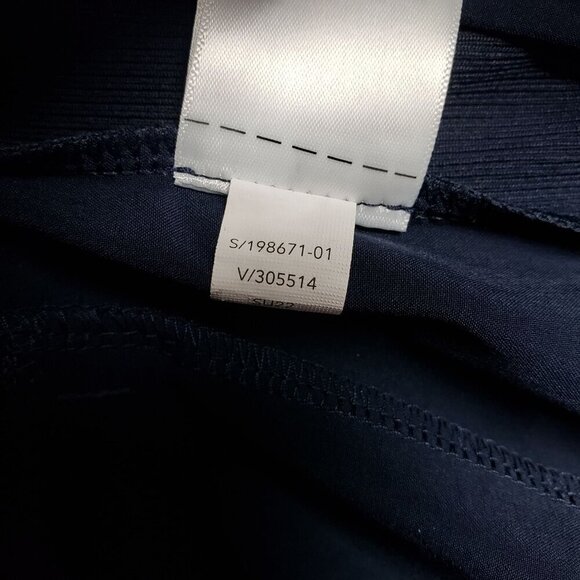 Athleta Brooklyn Mid Rise Ankle Pant Womens 8 Navy Blue Travel UPF 50 - Picture 11 of 11